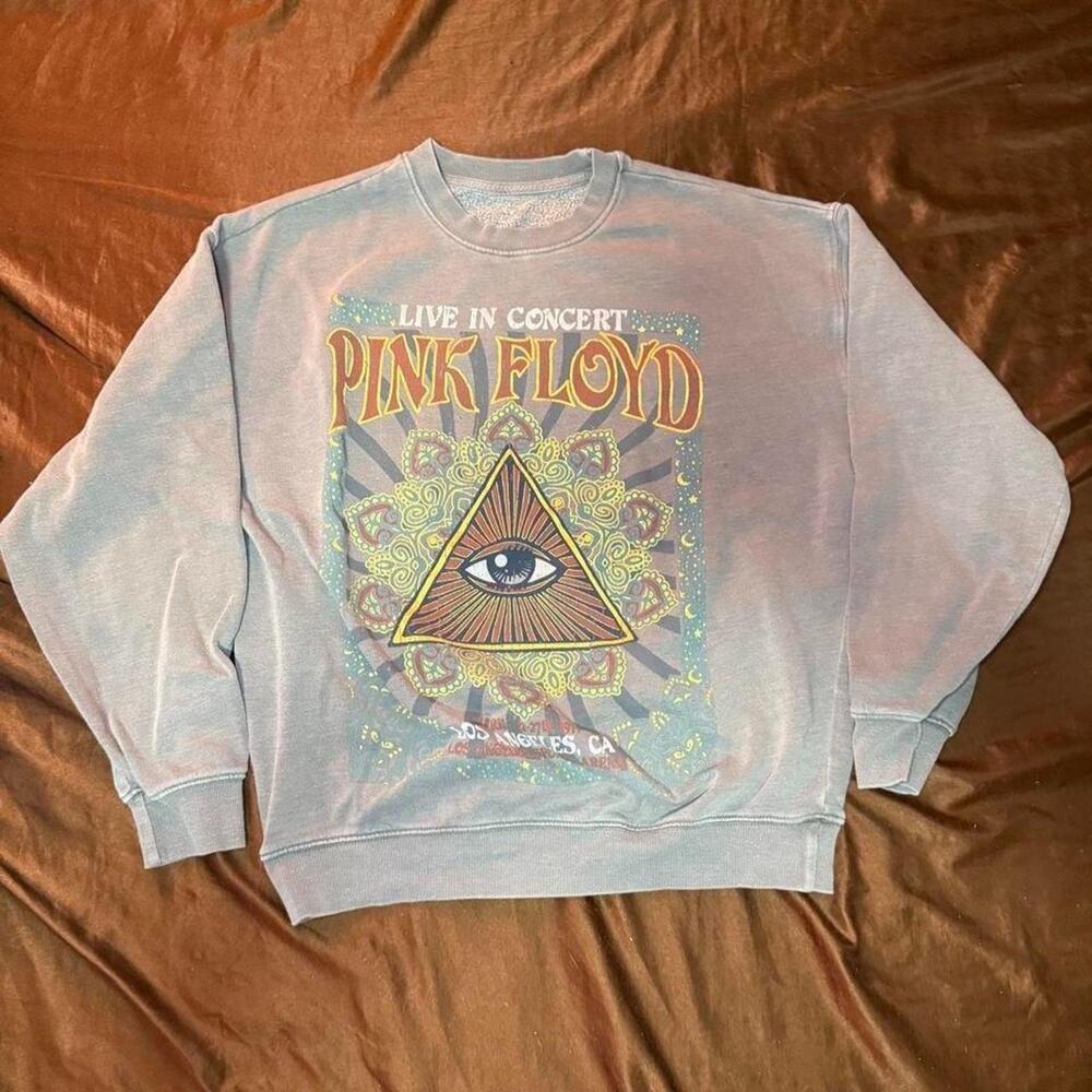 Pink floyd gray crewneck
